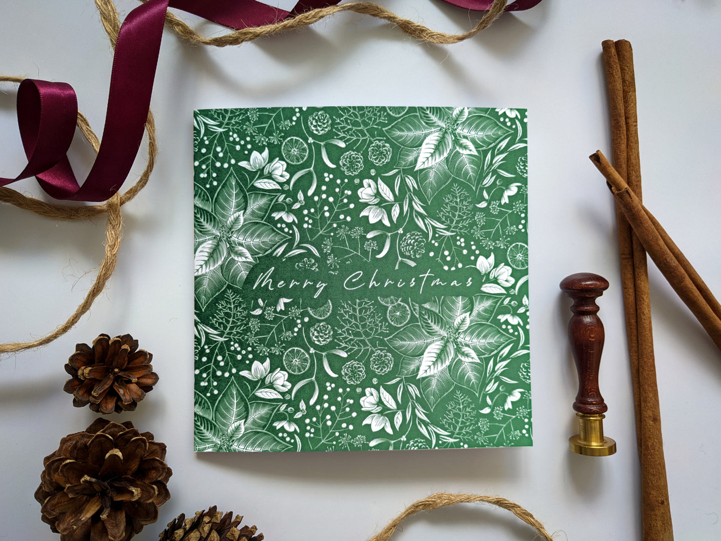 Christmas foliage cards