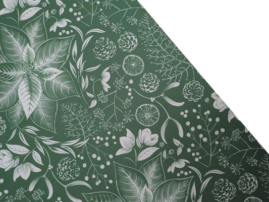 Christmas foliage gift wrap