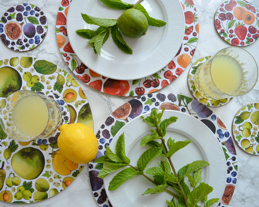 Colourful fruit tablescape