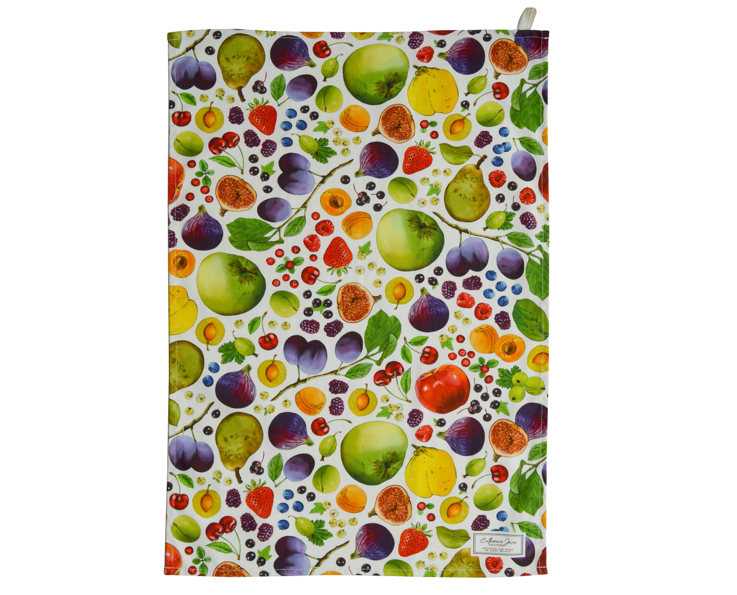 Fruit tea towel natural background cutout image. Kitchen gift set