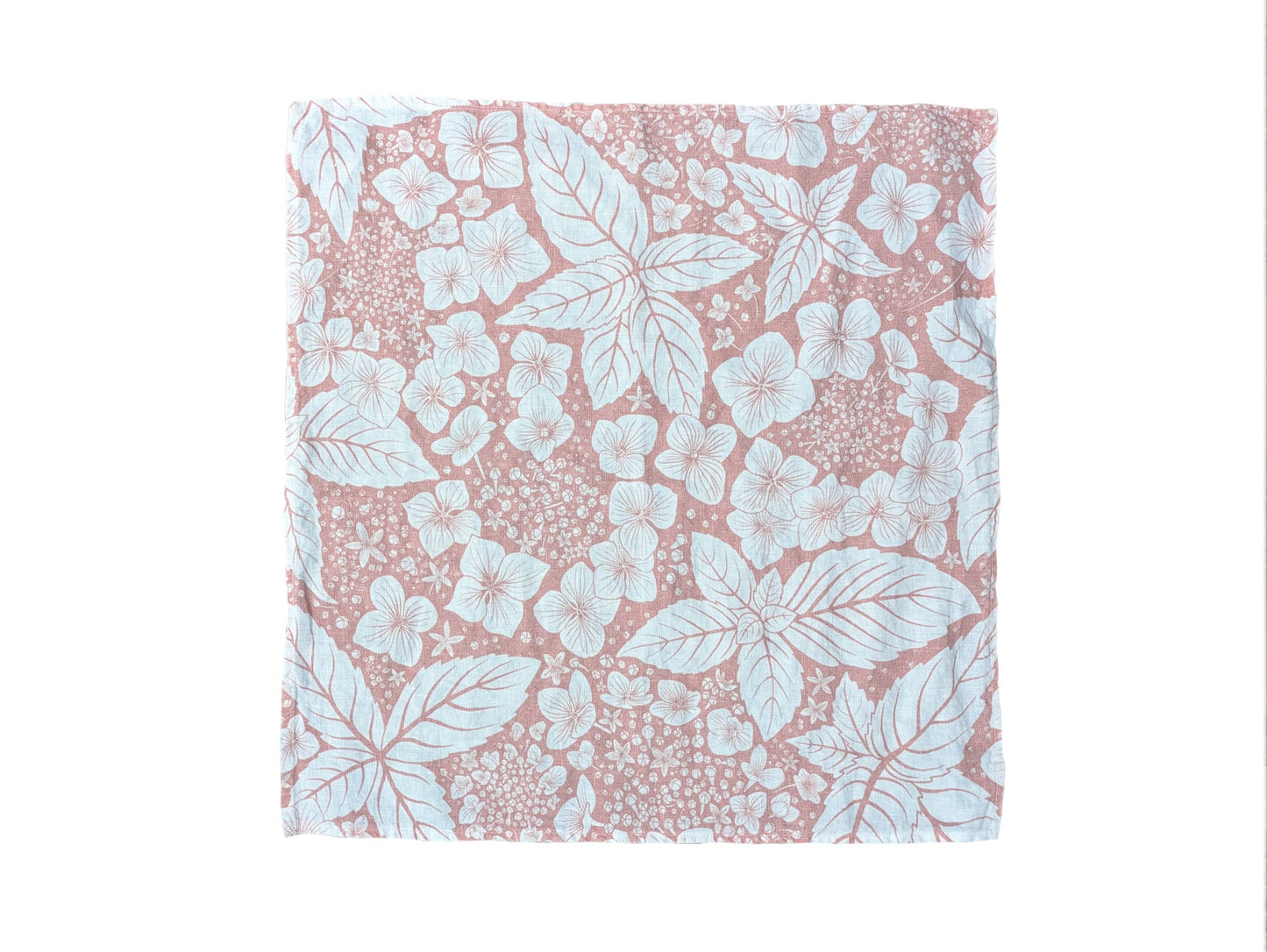 Floral patterned pink table napkin