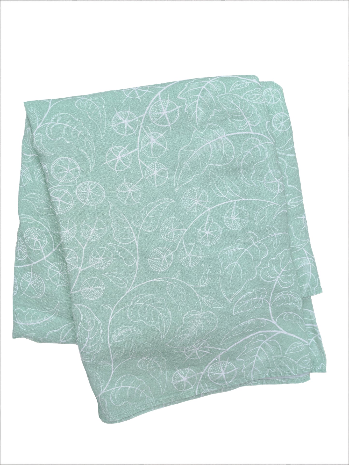 Tomato green table cloth cutout