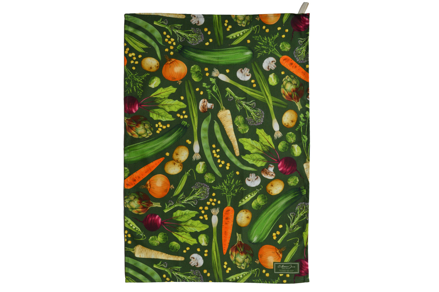 Vegetable tea towel - Green