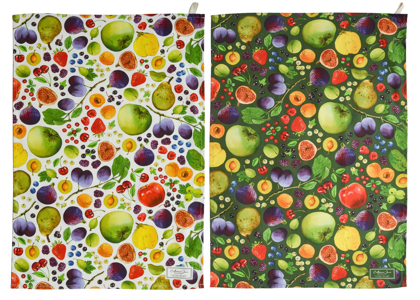 Fruit tea towel - Natural