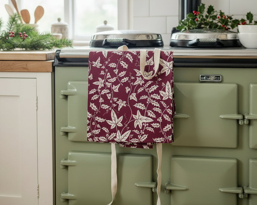 Christmas Botanical Apron