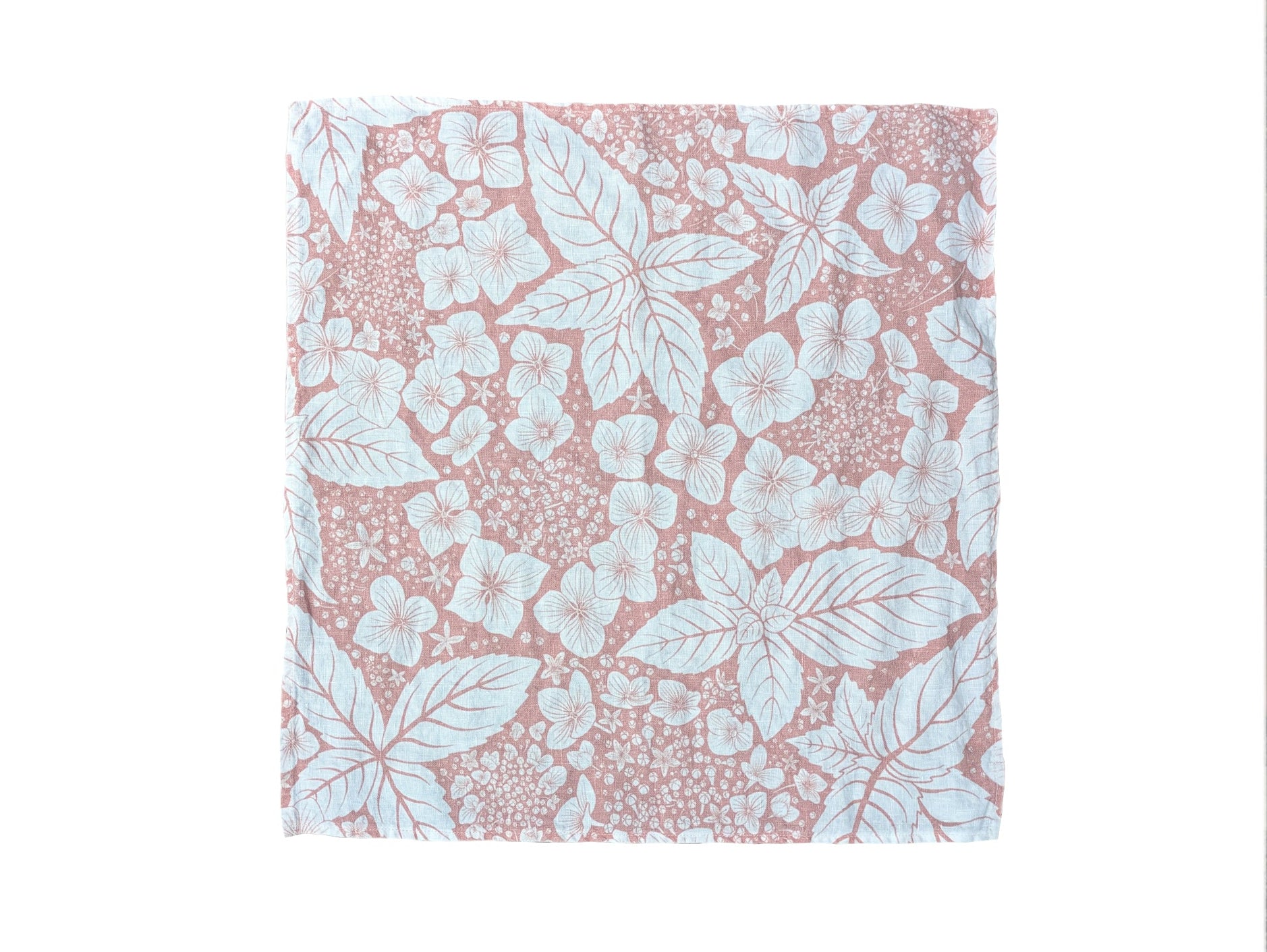Floral patterned pink table napkin