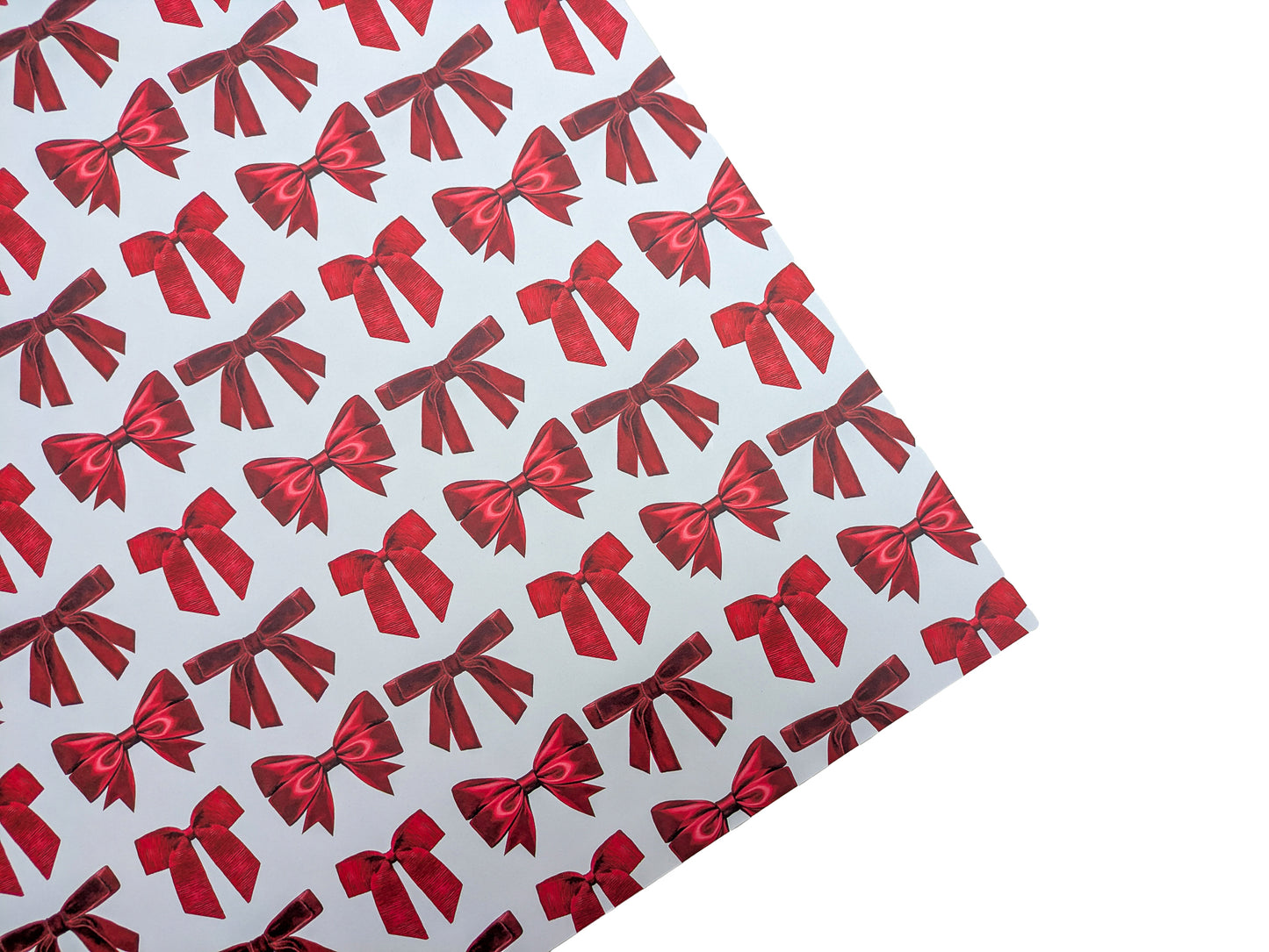 Red ribbon wrapping paper close up, festive, romantic design