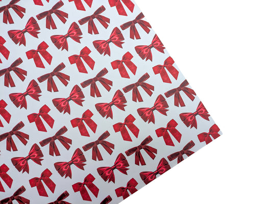 Red ribbon wrapping paper close up, festive, romantic design